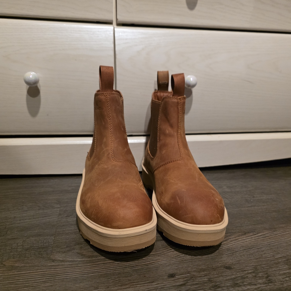 Sorel Brown Leather Chelsea Boots